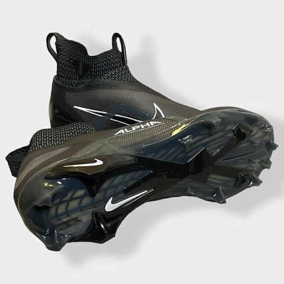 Nike Alpha Menace Elite Flyknit 3 Black Football Cleats CT6648-010 Mens size 11 - Picture 6 of 10